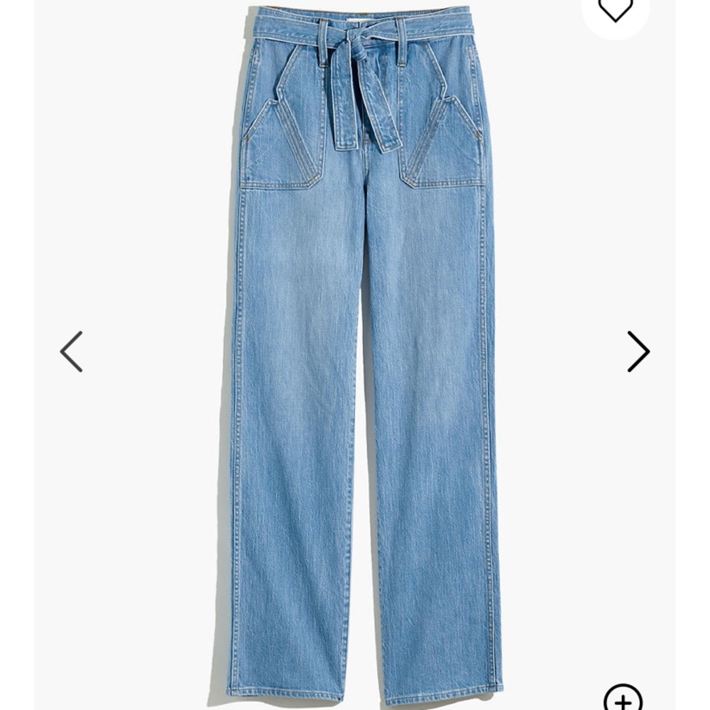 Madewell x warm high rise wide leg jeans